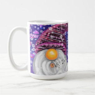 Cute Gnome In Purple Hat Sings A Christmas Song Coffee Mug