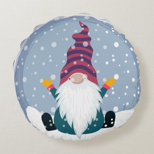 Cute Gnome in Snowfall