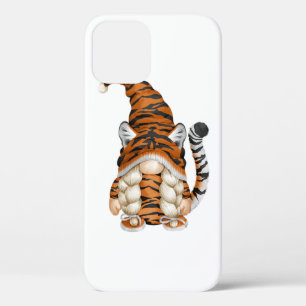 Cute Gnome In Tiger Costume And Tiger Mom. Perfect iPhone 12 Case