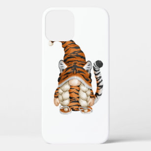 Cute Gnome In Tiger Costume And Tiger Mom. Perfect iPhone 12 Case