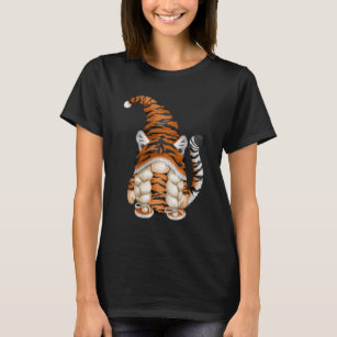 Cute Gnome In Tiger Costume And Tiger Mom. Perfect T-Shirt