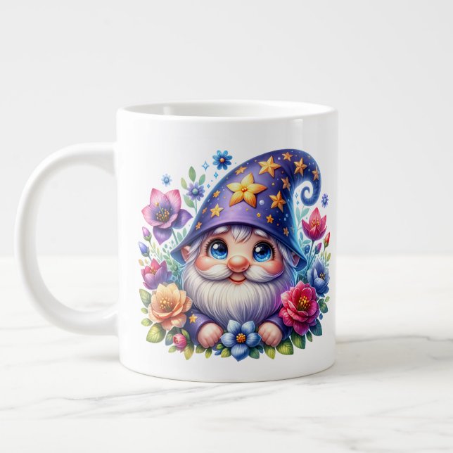 Cute Gnome- Jumbo Mug (Left)