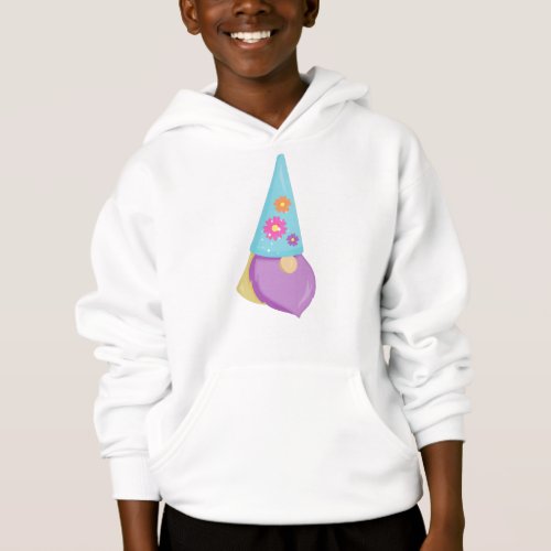 Cute Gnome Little Gnome Garden Gnome Flowers Hoodie