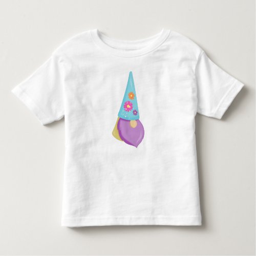 Cute Gnome Little Gnome Garden Gnome Flowers Toddler T_shirt