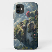 Cute gnome ,mushroom house