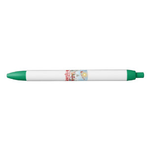Cute Gnome, Snowman Celebrating Christmas Holiday Pen