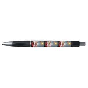 Cute Gnome, Snowman Celebrating Christmas Holiday Pen