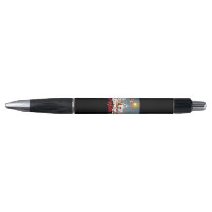 Cute Gnome, Snowman Celebrating Christmas Holiday Pen