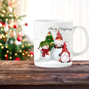 Cute Gnome Snowman Christmas Gift Coffee Mug