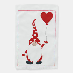 Cute Gnome Valentine Garden Flag
