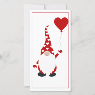Cute Gnome Valentine Holiday Card