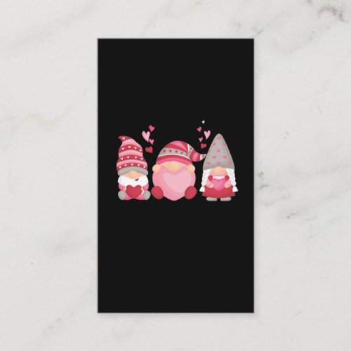 Cute Gnome Valentines Day Heart Business Card