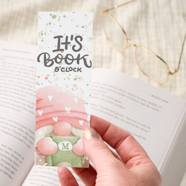 Cute Gnome With Book Bookmarks (Hand)
