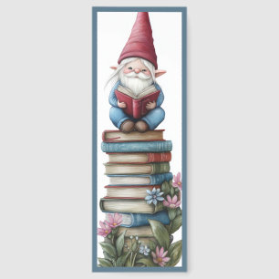 Cute Gnome With Books Bookmarks