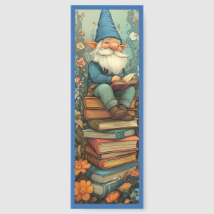 Cute Gnome With Books Bookmarks