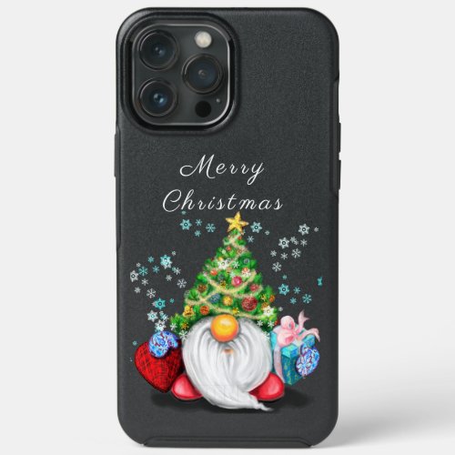 Cute Gnome with Christmas Tree Hat and Gift _ Fun  iPhone 13 Pro Max Case