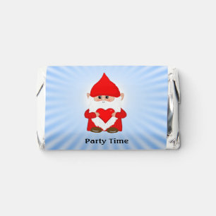 Cute Gnome with Heart Party Time Hershey's Miniatures