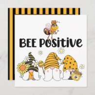 Cute Gnomes and Bee Card