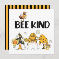 Cute Gnomes and Bee Card