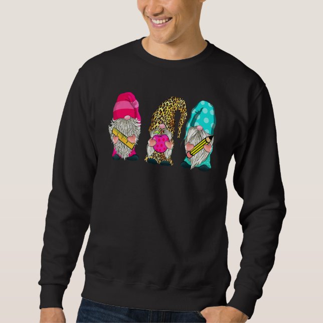 Cute Gnomes  Back To School  Teacher And Students Sweatshirt (Front)