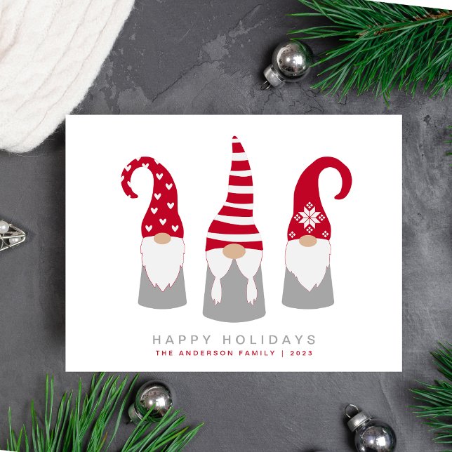 Cute Gnomes Christmas Holiday Postcard (Creator Uploaded)