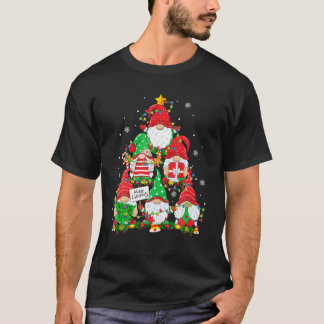 Cute Gnomes Christmas Shirt Women Family Gnome Xma