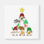 Cute Gnomes Christmas Tree Lights Gnomies Gnome Xm Magnet