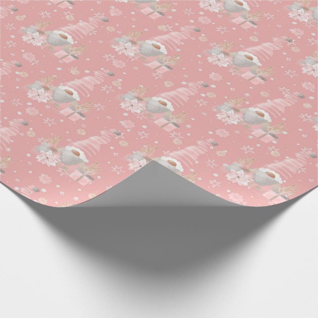 Cute Gnomes Christmas Wrapping Paper (Corner)