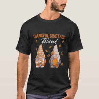 Cute Gnomes Couple With Pumpkin Spice Fall Yall Au T-Shirt