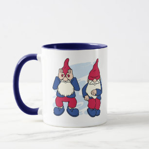 CUTE GNOMES DOING THE GRIDDY DANCE MUG
