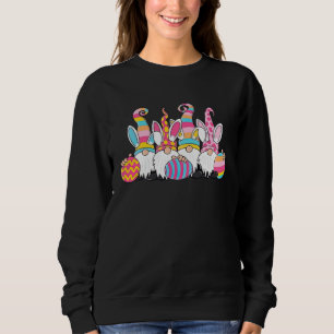 Cute Gnomes Holding Easter Eggs For Men Women East Sweatshirt