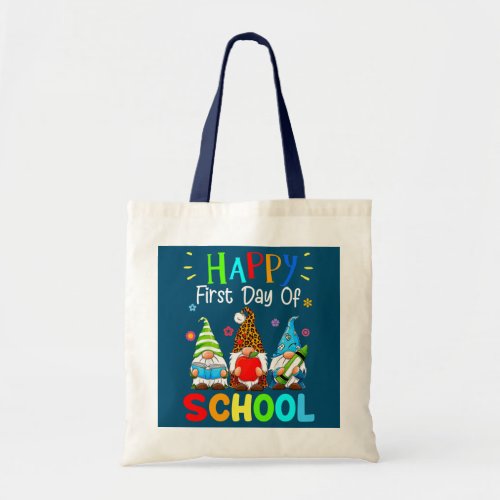 Cute Gnomes Lover Students Teacher Gnome Back To Tote Bag