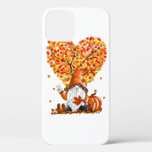 Cute Gnomes Pumpkin Fall Season Autumn Happy Thank iPhone 12 Case