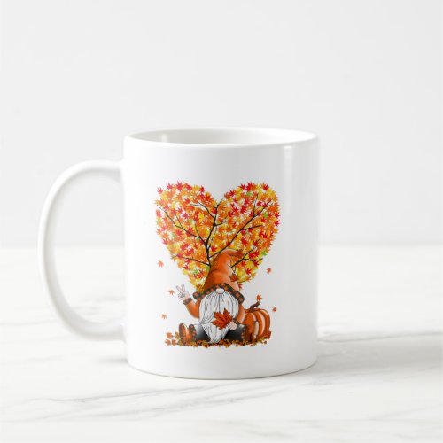 Cute Gnomes Pumpkin Fall Season Autumn Happy Thank Coffee Mug