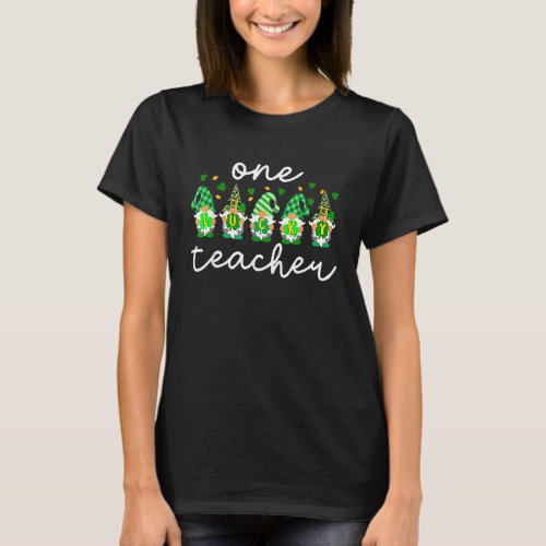 Cute Gnomes Squad One Lucky Fun St Patricks Day Te T_Shirt