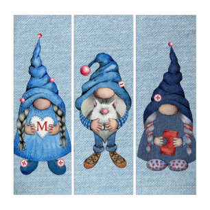 Cute Gnomes Triptych