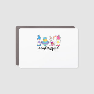 Cute Gnomies Bunnies Squad Easter Day Funny Rabbit Car Magnet