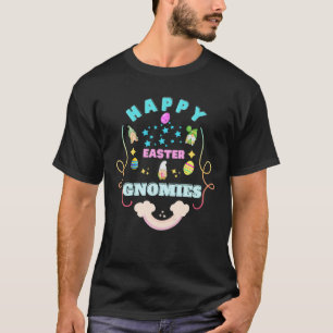 Cute Gnomies Happy Easter Egg Hunting Kids Men Wom T-Shirt