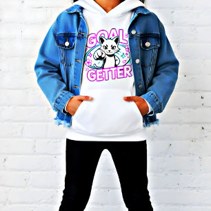 Cute Goal Getter Cat for Motivated Cat Lover Hoodie