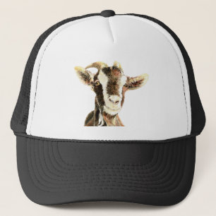Cute Goat, Animal, Farm Pet Trucker Hat