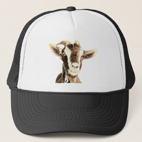 Cute Goat Animal Farm Pet Trucker Hat