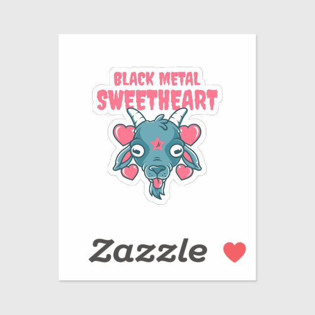  cute goat head baphomet sticker (Sheet)