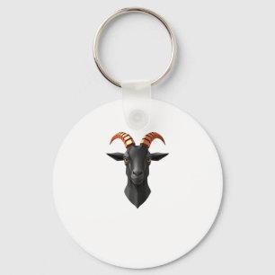 Cute Goat Hear 3d - Animals World Sticker  Keychain