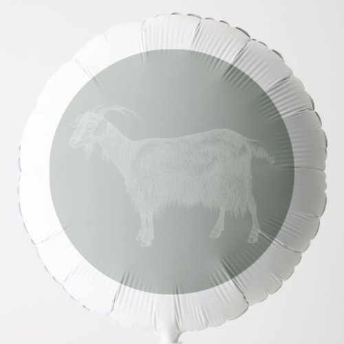 Cute Goat Illustrated Art CUSTOM COLOR Balloon