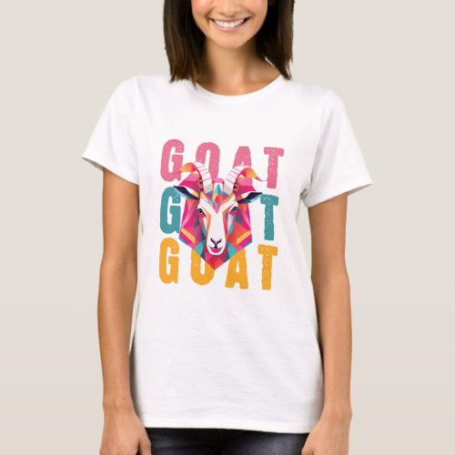 Cute Goat minimalist style art T_Shirt