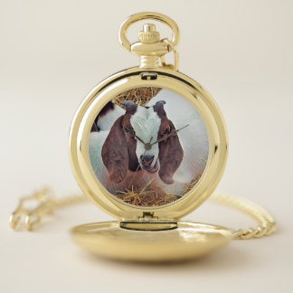 CUTE GOAT POCKET WATCH