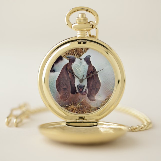 CUTE GOAT POCKET WATCH (Inside)