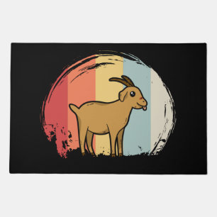 Cute Goat Retro Doormat