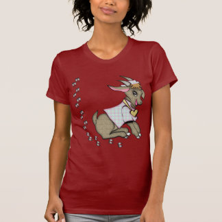 Cute Goat With HoofPrints T-Shirt