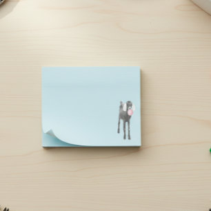 Cute Goat With Pink Bubble Gum Post-it Notes